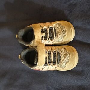 Kids White And Pink Sneakers